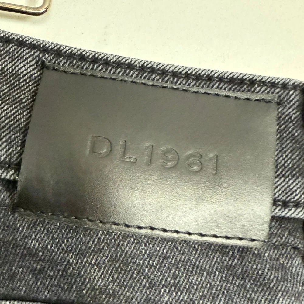 DL1961 Men’s Slim Jeans – Size 38x34 Faded Black Denim